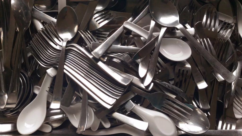 silver cutlery